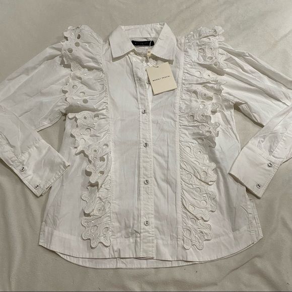 NWT MAGALI PASCAL TILIA SHIRT WHITE SIZE XS MSRP $340 - Picture 3 of 9